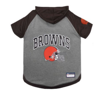 Cleveland Browns Hoodie Dog Tee by Pets First - Sporty Canine Comfort